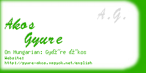 akos gyure business card